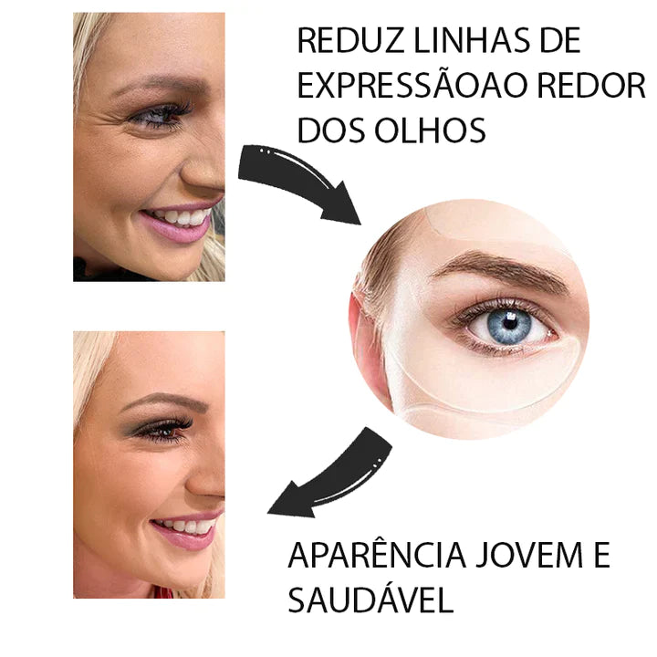 Kit Adesivos de Silicone Anti Rugas e Marcas na Pele